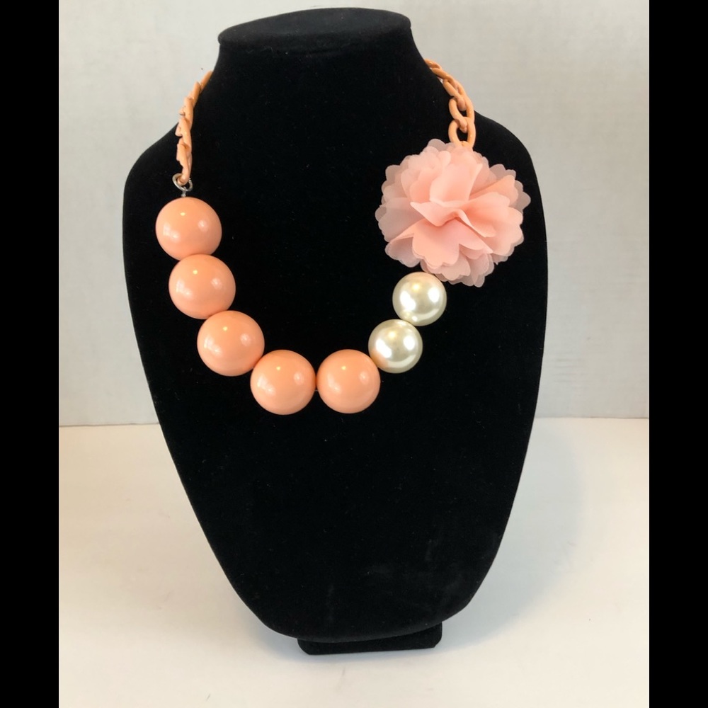 Pink Flower Necklace